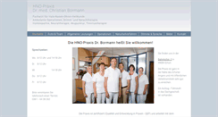 Desktop Screenshot of bormann-hno-erfurt.de